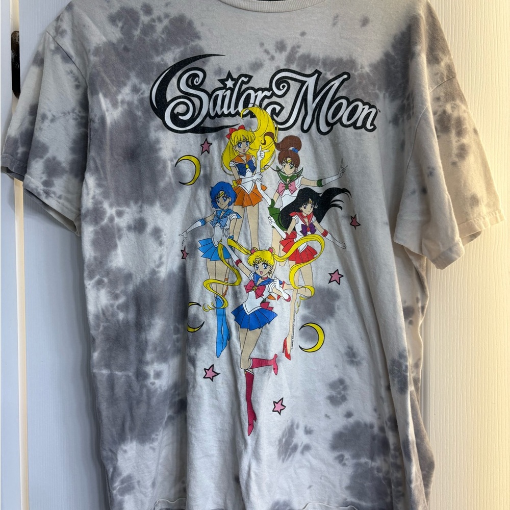 Oversize Sailor Moon Tie-Dye T-Shirt